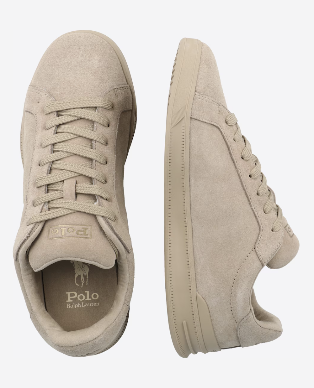 Polo Ralph Lauren Platform trainers in Dark Beige